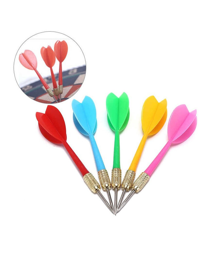 Set 6 Freccette Frecce Dardi Di Ricambio Per Gioco Tiro Al Bersaglio A Segno         