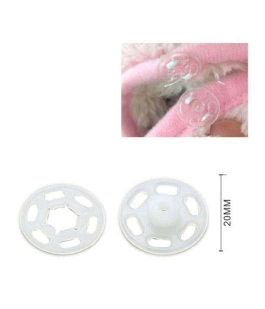 Set 6 Paia Di Bottoni Automatici A Pressione In Plastica à¸20mm Per Cucito 52988         