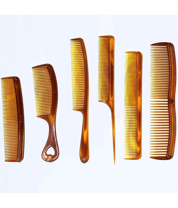 Set 6 Pettini Pettine Capelli Varie Misure Accociatura Parucchiere Professionale         