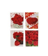 Set 6 Pezzi Buste Da Regalo Con Rose 42x33x12cm Borsa San Valentino Vari Modelli         