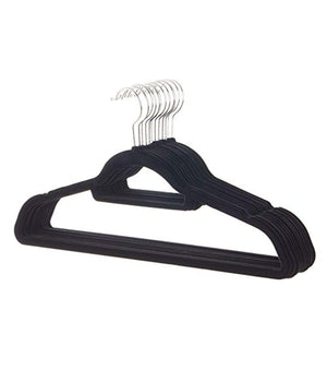 Set 6 Pezzi Gruccia Grucce In Velluto Appendi Abiti Camicie Vestiti Salvaspazio         