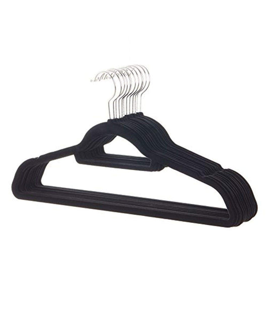 Set 6 Pezzi Gruccia Grucce In Velluto Appendi Abiti Camicie Vestiti Salvaspazio         