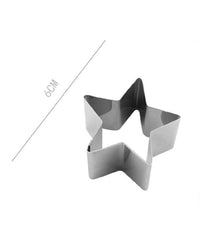Set 6 Pezzi Stampo Forme Per Dolci Torte Biscotti Stampi Forma Stella 6cm 98937         