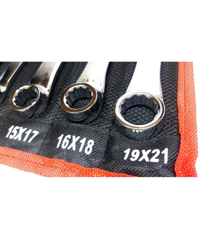 Set 6 Pz Chiavi Inglesi Extra Lungo Double Chiavi Poligonali Da 8mm-21mm Metrico         