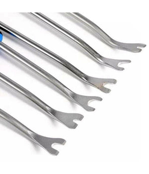 Set 6 Pz Leva Rimozione Trim Clip Pannelli Auto Staccabottoni In Acciaio 21136         