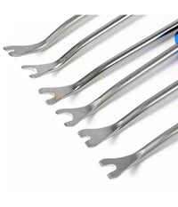 Set 6 Pz Leva Rimozione Trim Clip Pannelli Auto Staccabottoni In Acciaio 21136         