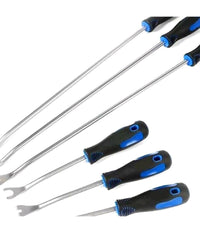 Set 6 Pz Leva Rimozione Trim Clip Pannelli Auto Staccabottoni In Acciaio 21136         