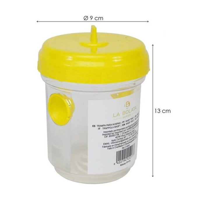 Trade Shop - Set 6 Pz Trappola Per Vespe Calabroni Insetti Da Appendere Balcone Giardino 020176 -        