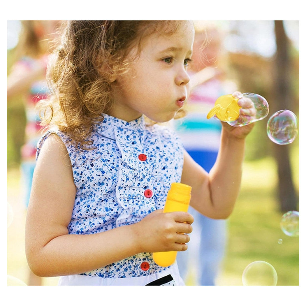 Trade Shop - Set 6 Pz Tubo Per Bolle Di Sapone Con Anatra Bacchetta Da 35 Ml Per Bambini 6560285 -