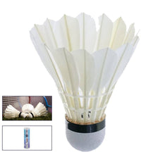 Set 6 Pz Volano Lento Professionale Volani Palline Per Badminton Colore Bianco         