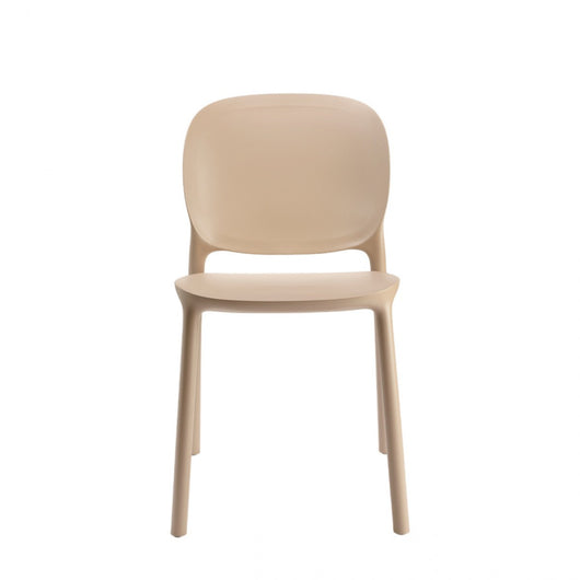 SET 6 SEDIE HUG TECNOPOLIMERO DA POST CONSUMO INDUSTRIALE SCAB DESIGN - Tortora 15