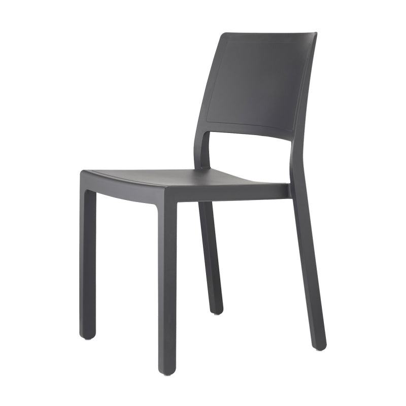 SET 6 SEDIE KATE TECNOPOLIMERO - Antracite 81