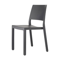 SET 6 SEDIE KATE TECNOPOLIMERO - Antracite 81