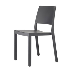 SET 6 SEDIE KATE TECNOPOLIMERO - Antracite 81