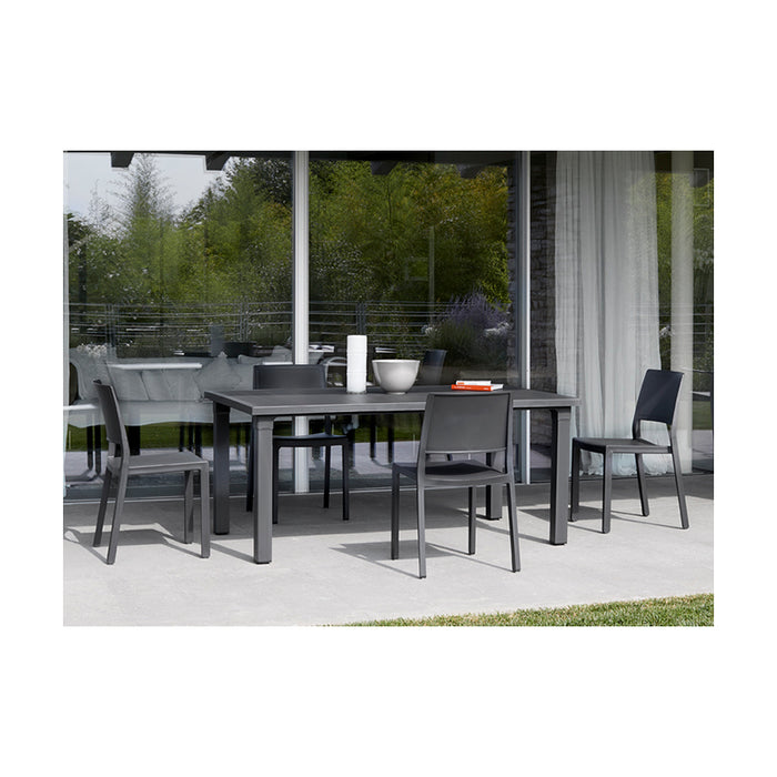 SET 6 SEDIE KATE TECNOPOLIMERO - Verde oliva 56