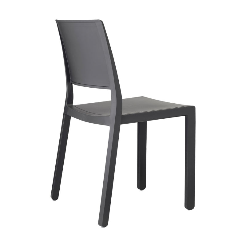SET 6 SEDIE KATE TECNOPOLIMERO - Antracite 81