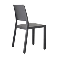SET 6 SEDIE KATE TECNOPOLIMERO - Antracite 81