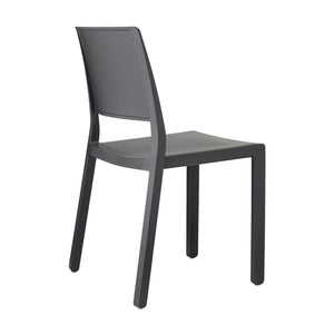 SET 6 SEDIE KATE TECNOPOLIMERO - Antracite 81