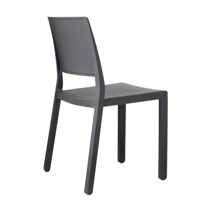 SET 6 SEDIE KATE TECNOPOLIMERO - Antracite 81