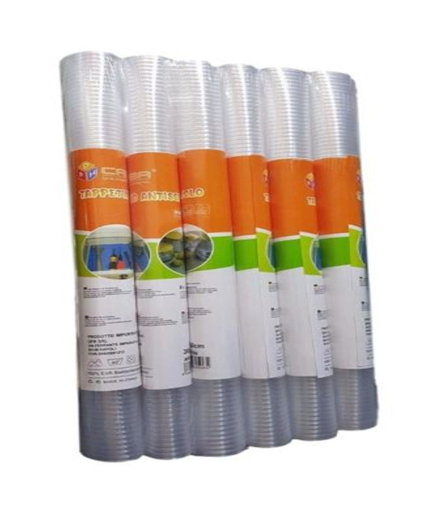 Set 6 Tappeti Stuoie Tappetini Anti Scivolo Trasparenti Casa Cucina 35x50cm         