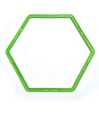 Set 6pz Cerchi Piatti Allenamento Agilità  Esagonale Per Calcio Fitness Da 50cm         