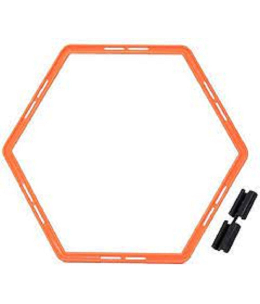 Set 6pz Cerchi Piatti Allenamento Agilità  Esagonale Per Calcio Fitness Da 50cm         