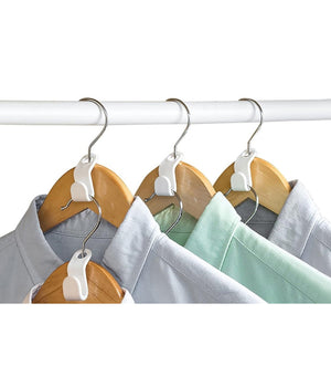 Set 6pz Connettore Appendiabiti Collegamento Ganci Grucce Appendini Salvaspazio 87355         