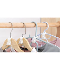 Set 6pz Connettore Appendiabiti Collegamento Ganci Grucce Appendini Salvaspazio 87355         