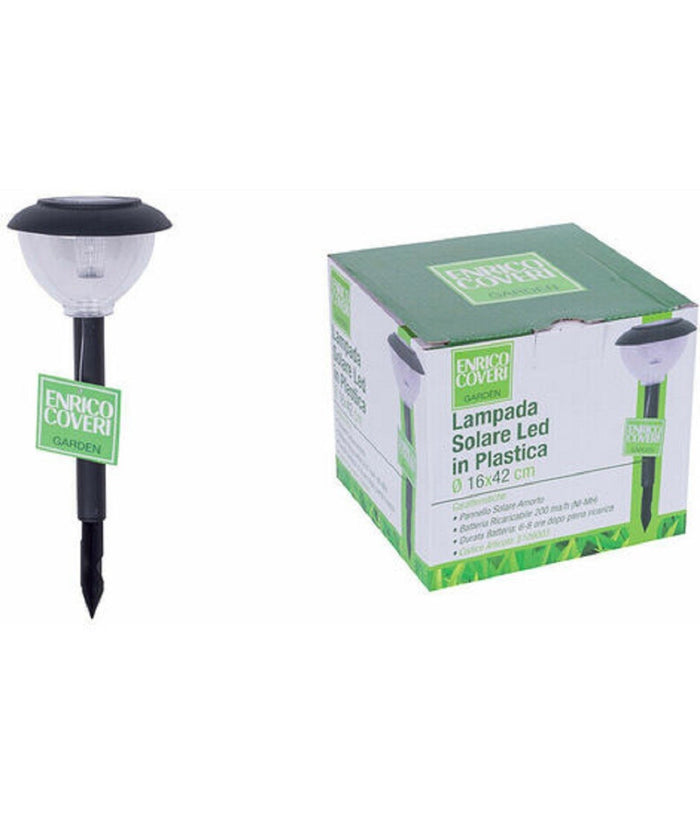 Set 6pz Lampada Solare Led Tonda Giardino Picchetti In Plastica à¸16x42cm 5109003         