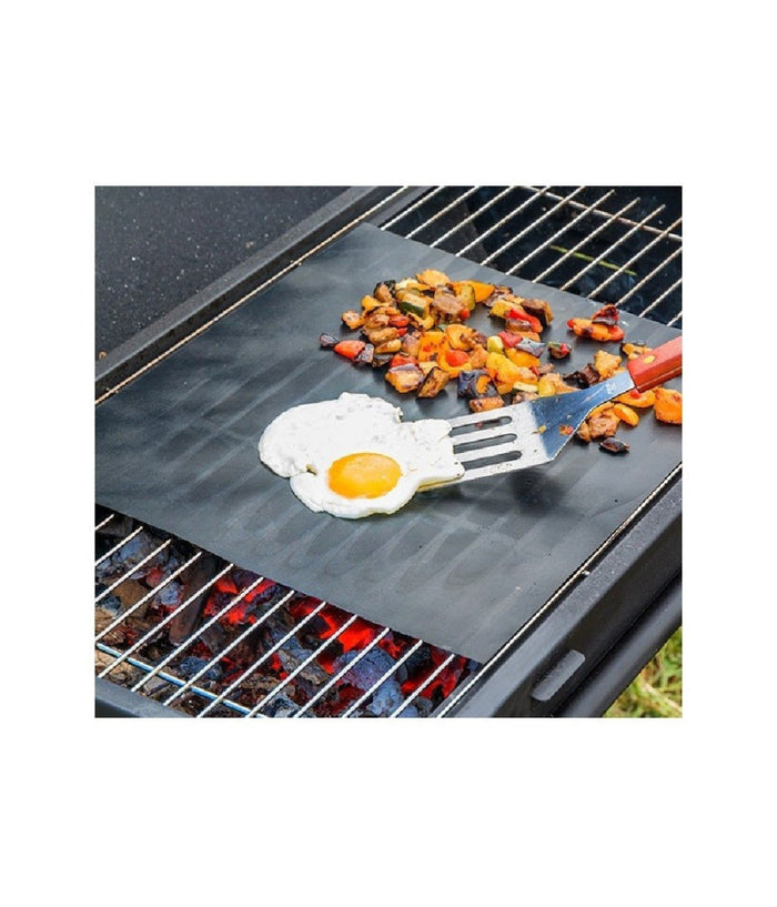 Set 6pz Tappetini In Teflon Per Griglia Barbecue 40x33 Cm Riutilizzabili 7823804         