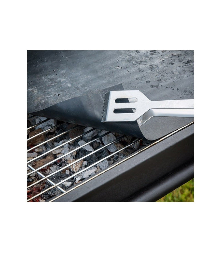 Set 6pz Tappetini In Teflon Per Griglia Barbecue 40x33 Cm Riutilizzabili 7823804         