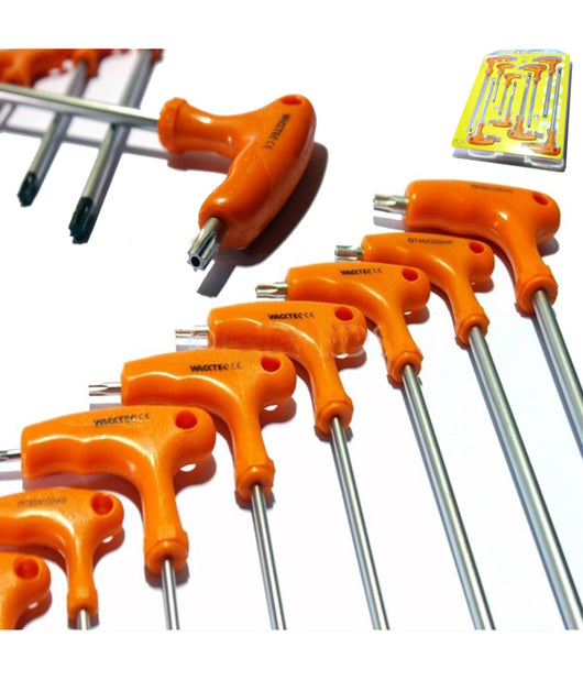 Set 7 Chiavi Chiavini Torx A T Professionali Manico Modello A T Fai Da Te         