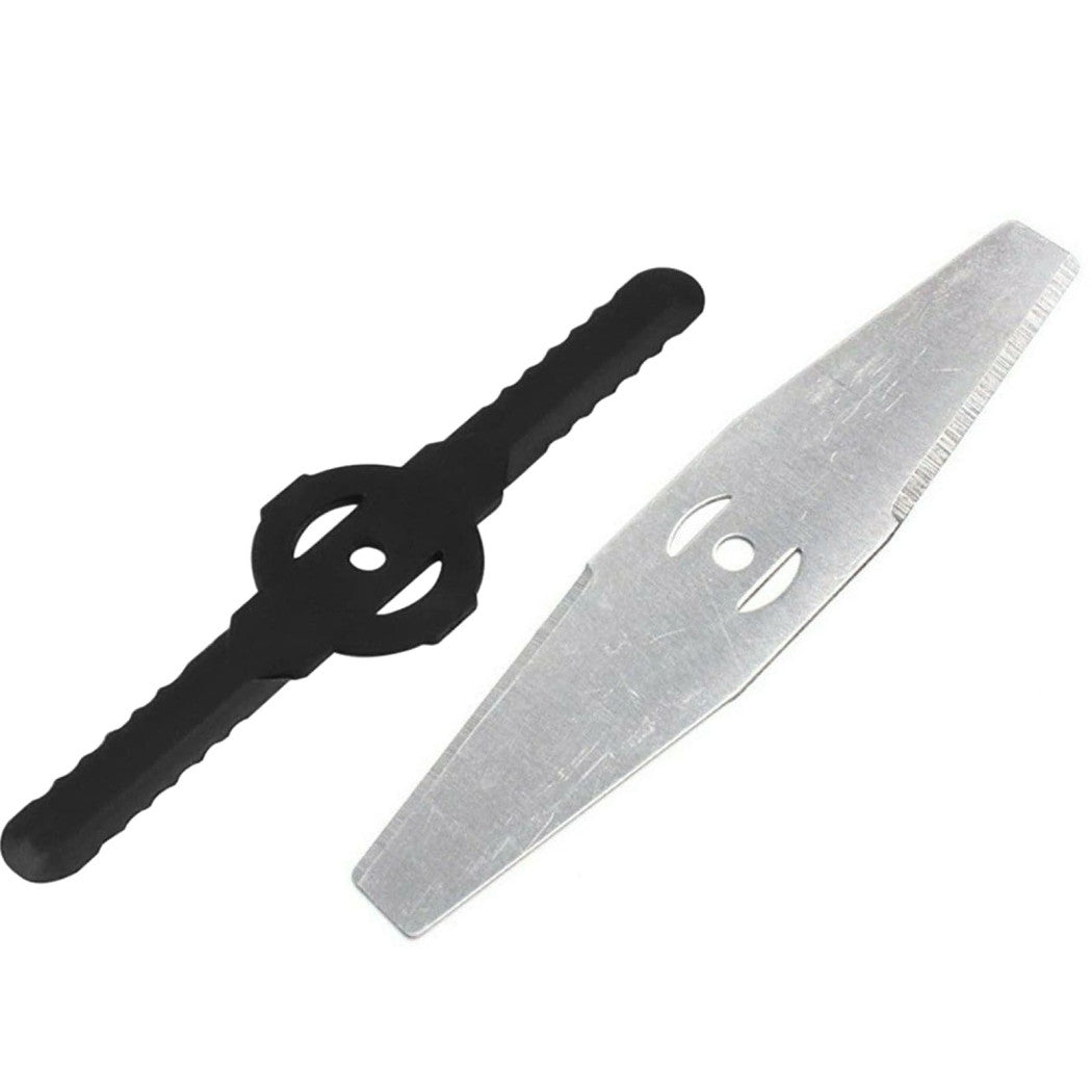 Trade Shop - Set 7 Pz Lame Di Ricambio Per Decespugliatore Tagliaerba A Batteria Art. 07393 -