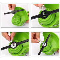 Trade Shop - Set 7 Pz Lame Di Ricambio Per Decespugliatore Tagliaerba A Batteria Art. 07393 -