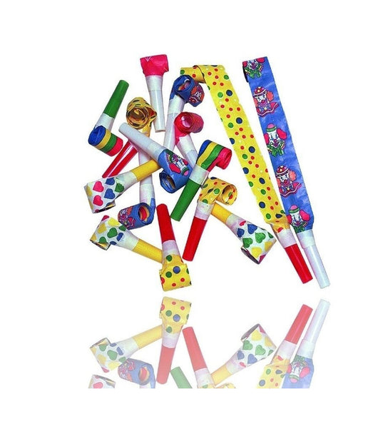 Set 72 Trombette Di Carta Lingue Sonore Party Compleanno Festa Carnevale         