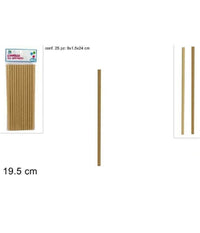 Set 75pz Cannucce Carta Fantasia Legno Feste Compleanni Party 2 Colori Assortiti         