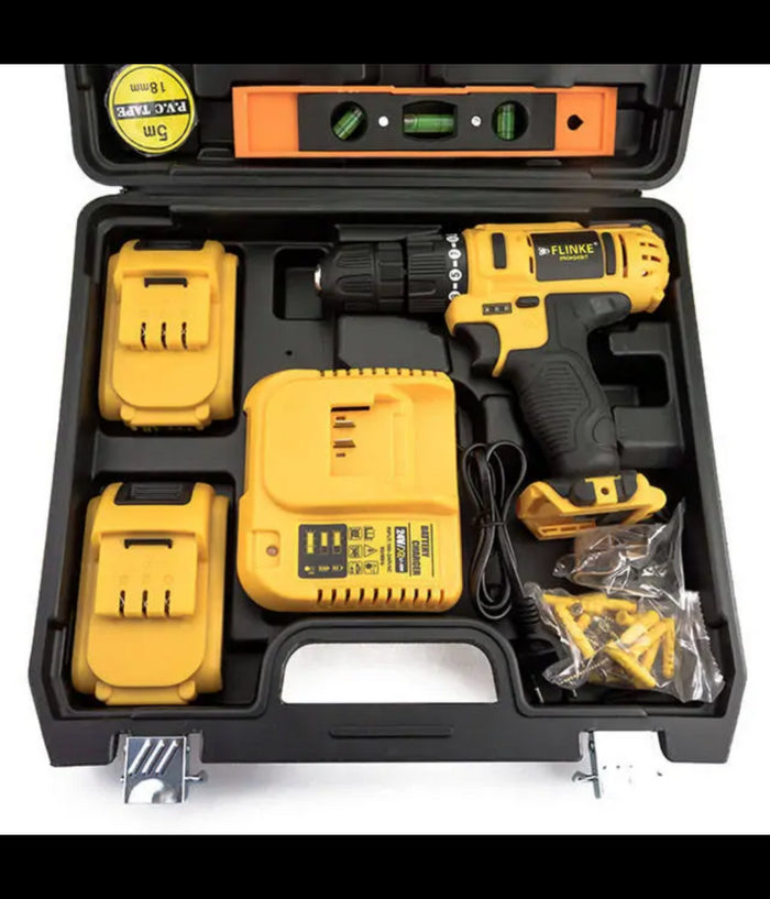 Set 78 Pz Trapano Avvitatore A Batteria 24v Litio Ricaricabile Accessori Valigia         