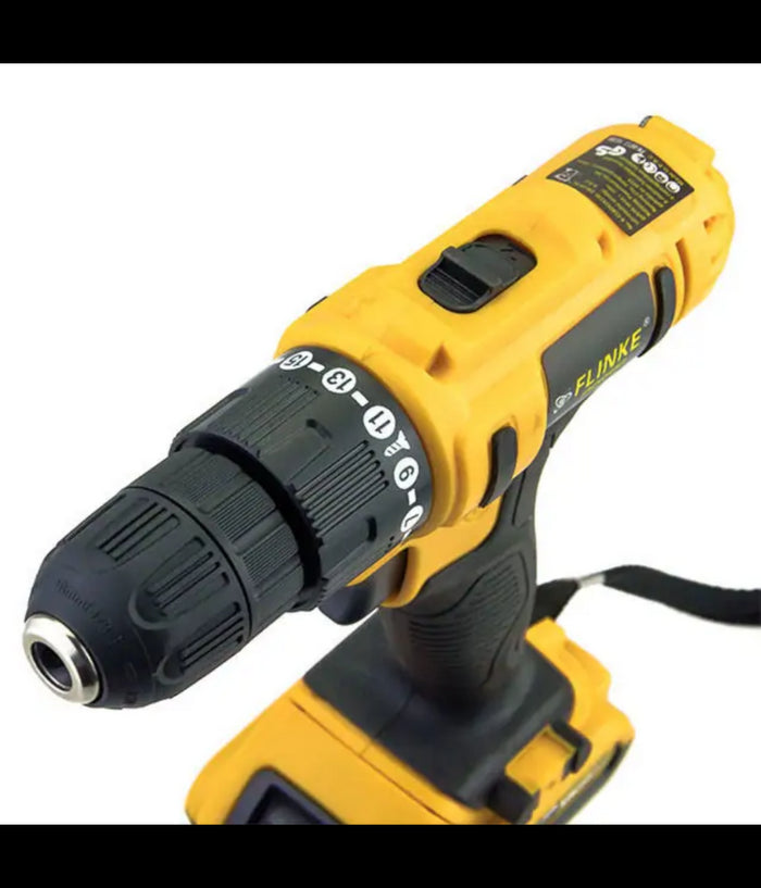 Set 78 Pz Trapano Avvitatore A Batteria 24v Litio Ricaricabile Accessori Valigia         