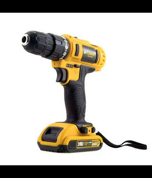 Set 78 Pz Trapano Avvitatore A Batteria 24v Litio Ricaricabile Accessori Valigia         