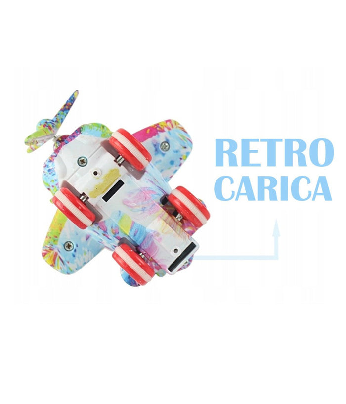 Aeroplano Con Frizione Giocattolo Educativo Bambini Aereo Con Retro Carica         