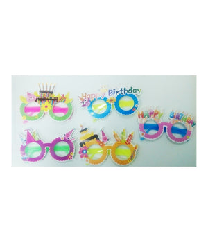 Set 8 Occhiali Di Carta Plastica Puntelli Crazy Party Foto Booth Accessori Festa         