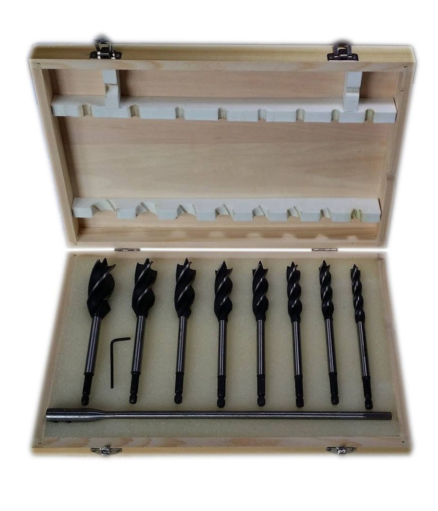 Set 8 Punte Per Trapano Tassellatore Puntale Autofilettante Legno Con Prolunga         