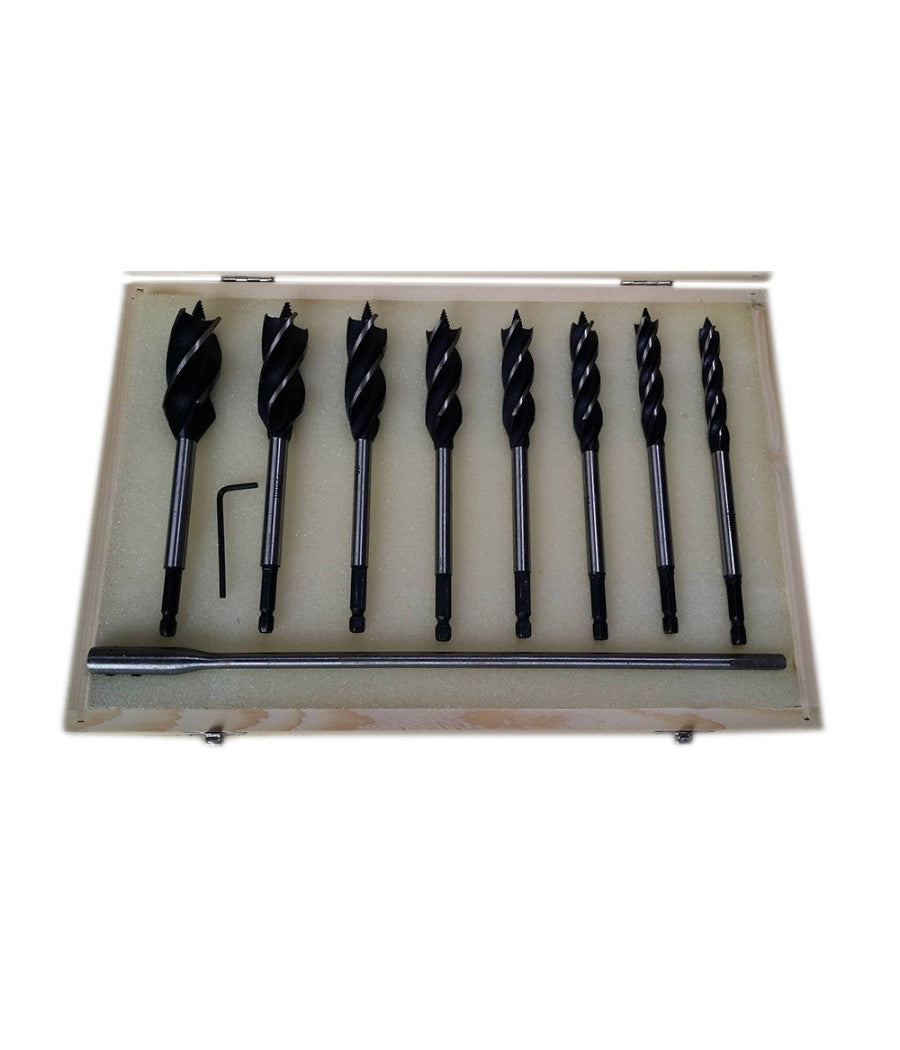 Set 8 Punte Per Trapano Tassellatore Puntale Autofilettante Legno Con Prolunga         