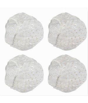 Set 8 Pz Cuffia Per Doccia Bagno Elastico Fantasia A Pois Protegge Capelli 79525         