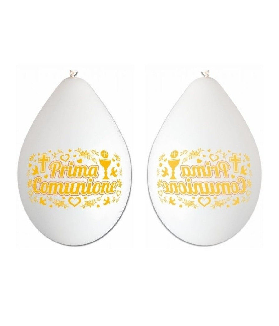 Set 80 Pezzi Palloncini Magic Ball Bianchi Festa Party Prima Comunione         