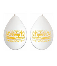 Set 80 Pezzi Palloncini Magic Ball Bianchi Festa Party Prima Comunione         