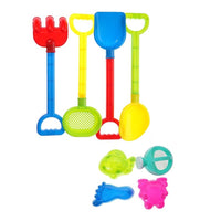 Trade Shop - Set 8pz Di Giocattoli Da Spiaggia Per Bambini Con Accessori Mare Estate Sabbiera 618567 -