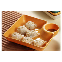 Trade Shop - Set 8pz Piatto Da Portata Multifunzione Per Salse Ciotola Immersione Per Snack Feste -