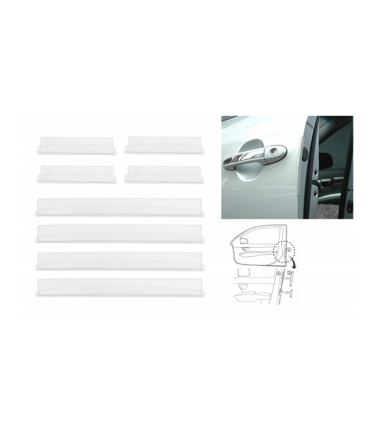 Set 8pz Protezione Universale Guarnizione Portiera Auto Adesiva Flessibile Paracolpi         