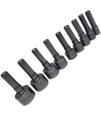 Set 9 Inserti Chiave Esagonale Per Avvitatore Chiave A Bussola Codolo Esagonale         